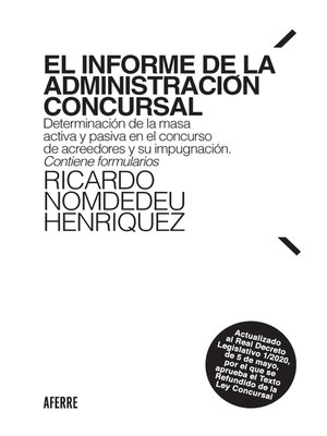 cover image of El informe de la Administración Concursal